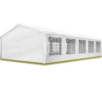 Ersatzdach Dachplane für Partyzelt Pavillon Zelt Festzelt PE 5x10 m weiß Plane 