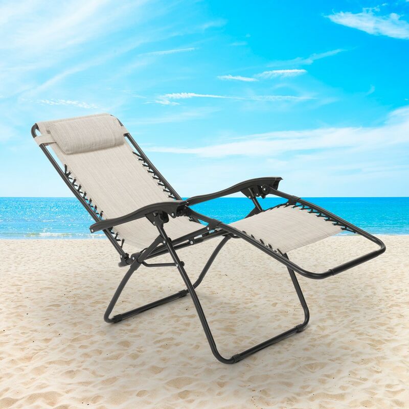 Zero Gravity préside la chaise surdimensionnée Zero Gravity for les personnes les plus robustes le soutien de 440 la chaise longue extra-longue de patio inclinable for le bain de soleil sur la plage 