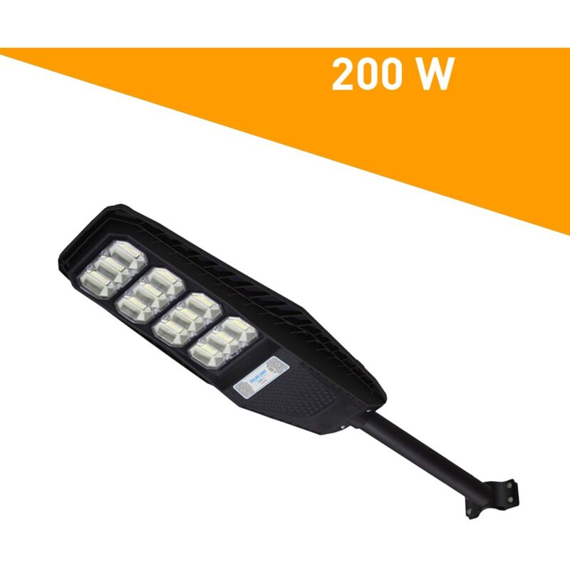 Lampadaire SOLAIRE LED 200W ECO Puce Programmable SANAN 3927Lm