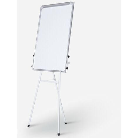 Tableau blanc magnétique 90x120cm réversible à 360° réglable en