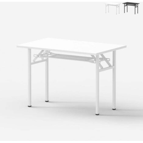 Bureau Blanc En Bois Massif 100 Cm - Style épuré Pour Chambre Ado Ou Adulte