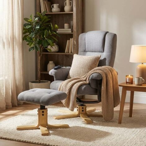 Fauteuil Relax électrique Massant Et Chauffant HOMCOM - 150°, Mémoire, 2 Télécommandes, Velours Gris - Confort Parfait Salon