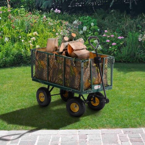 Shire : Chariot de jardin pour transport du bois herbe et plus encore