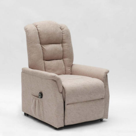 Fauteuil relax inclinable et releveur 2 Moteurs Emma Plus - Beige