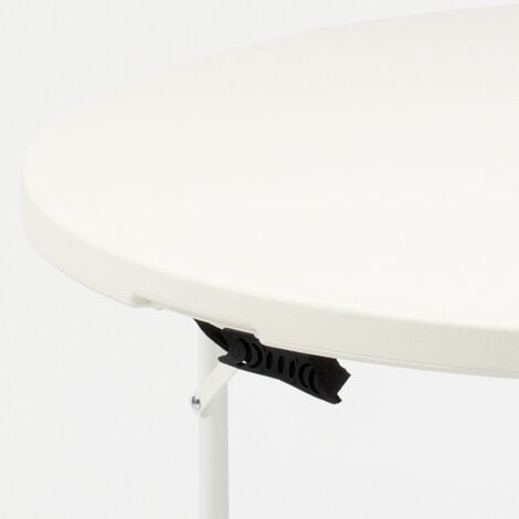 Table pliante rectangulaire ajustable (beige) 122cm NESTING / 4 personnes - Table  pliante - Table pliante polyéthylène