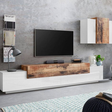 Petit meuble tv design et personnalisable en bois 120 cm - Simple