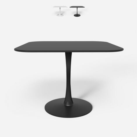 Table carrée style Goblet bar cuisine salle à manger design scandinave lillium 80 - Noir
