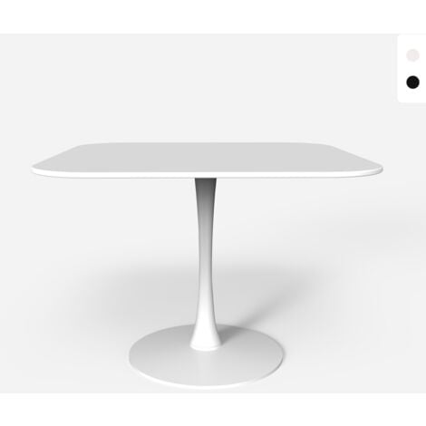Table carrée style Goblet bar cuisine salle à manger design scandinave lillium 80 - Blanc
