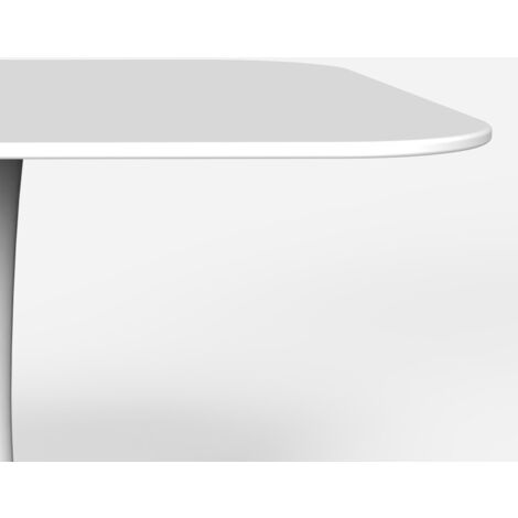 Table carrée style Goblet bar cuisine salle à manger design scandinave lillium 80 - Blanc