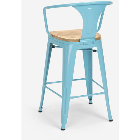 Tabouret ergonomique professionnel rodéo en cuir couleur doré