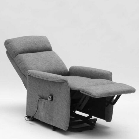 Fauteuil relax électrique 2 moteurs avec releveur pour seniors Giorgia+ - Gris