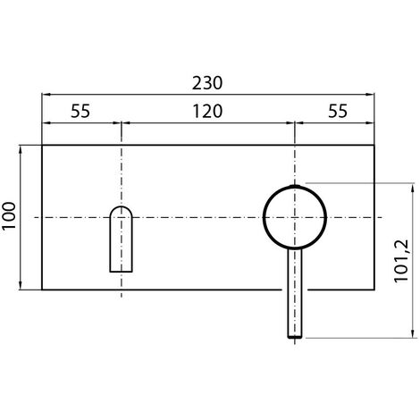 Mitigeur Lavabo Simple Encastrable Mural Mm E C