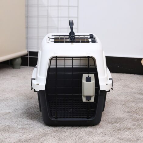 Caisse de transport rigide pour animaux avec tapis 30x45x30cm Rexxy M
