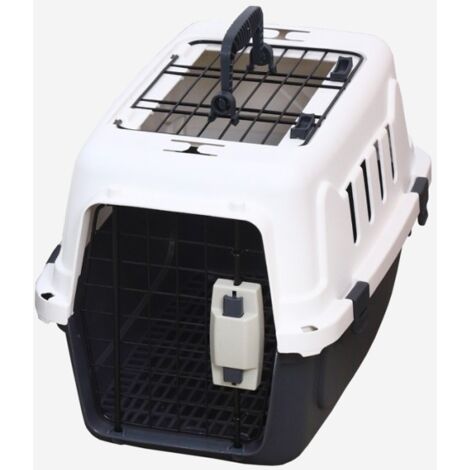 Caisse de transport rigide pour animaux avec tapis 30x45x30cm Rexxy M