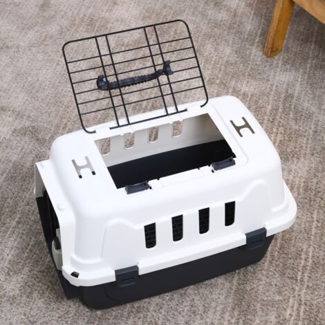 Caisse de transport rigide pour animaux avec tapis 30x45x30cm Rexxy M