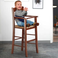 Tabouret Haut Avec Assise En Paille Pour Enfant Chaise Haute Love