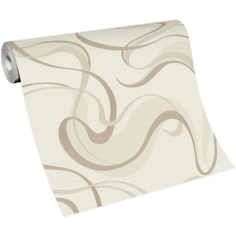 Carta da parati moderna beige 10214-02