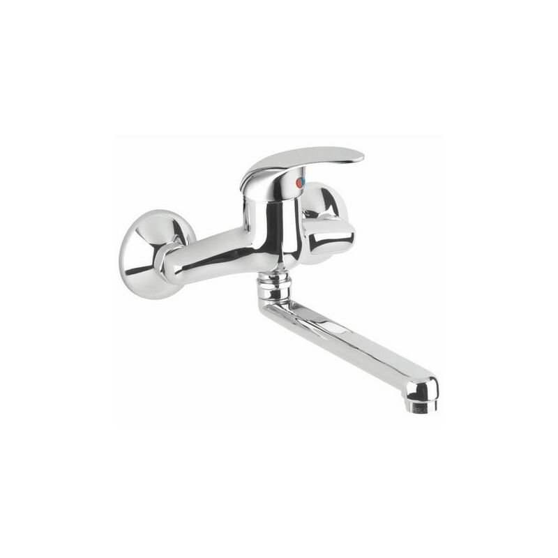Miscelatore Lavello A Parete Con Bocca Girevole EURORAMA Linea KLINT