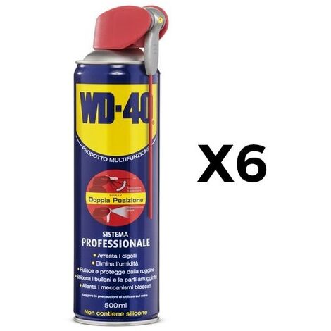 Sbloccante Multifunzione WD40 Doppia Posizione 500 ml 6 Pezzi - 39034
