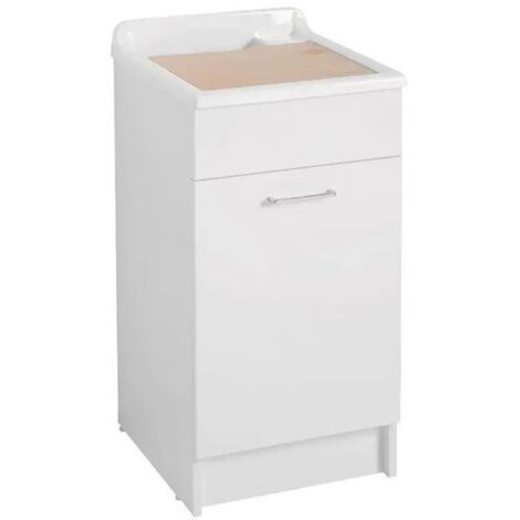 Lavatoio Colavene Swash 2 Ante con Asse Lavapanni 45x50x86 Bianco - 24090B
