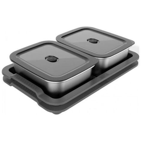 Weber Contenitore Rettangolare Nero Acciaio Inox