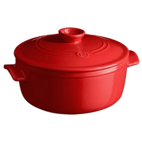 Casseruola Media Tonda 4L Emile Henry Rosso Grand Cru - EH344540 (1/4)