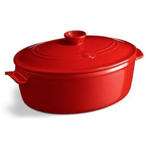 Casseruola Grande Ovale 6L Emile Henry Rosso Grand Cru - EH344560 (1/2)
