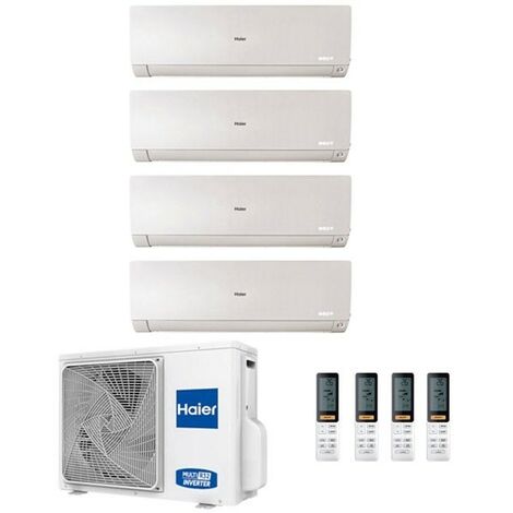 Climatizzatore Haier Quadri Split Flexis Bianco 7000+7000+7000+9000 4U75S2SR2FA R-32 A++/A+ 7+7+7+9