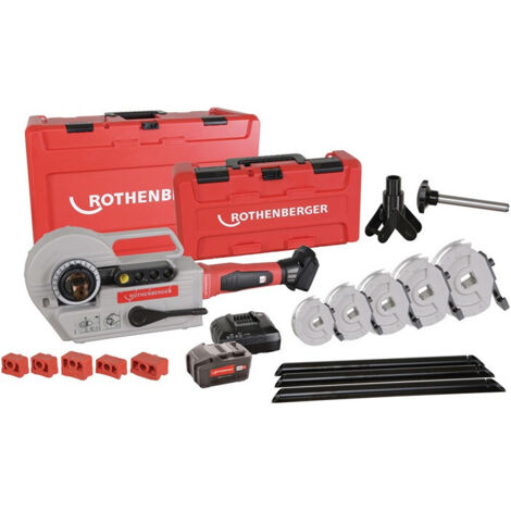 Curvatubi Portatile A Batteria Rothenberger Robend 4000E 12 - 14 - 16 - 18 - 22 - 28 mm, Con Treppiede - 1000003393