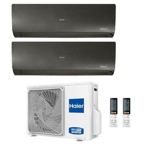 Climatizzatore Haier Dual Split Flexis Nero 7000+12000 2U40S2SM1FA R-32 A++/A+ 7+12