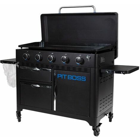 Barbecue a Gas Pit Boss Ultimate Plancha 5 Fuochi con Armadietto - 10816