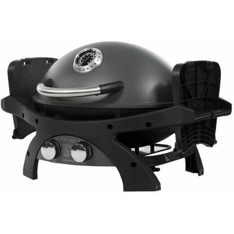 Barbecue A Gas Portatile Da Tavolo - Per Campeggio, Picnic, Con 2 Griglie E Borsa Trasporto