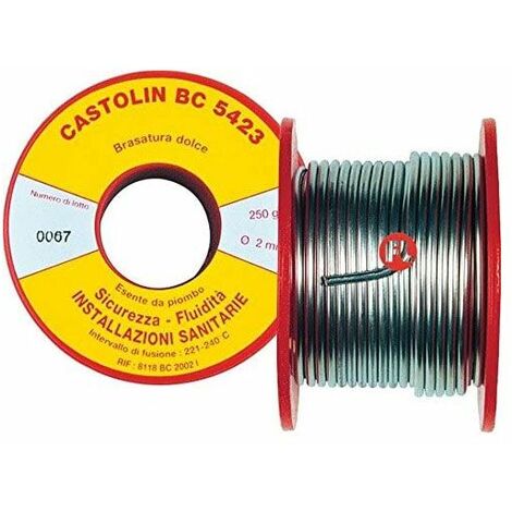 Bobina Lega 5423 250GR Castolin Per Brasatura Dolce E Capillare Su Rame E Derivati - 5423BC2002I