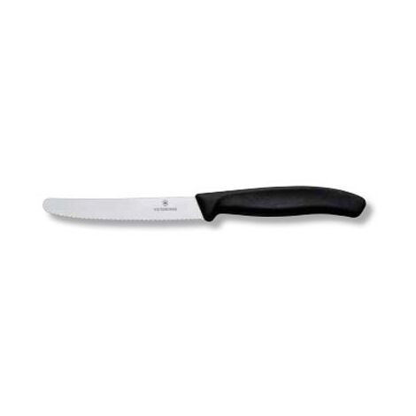 Victorinox - Coltello da tavola ondulato Swiss Classic Nero