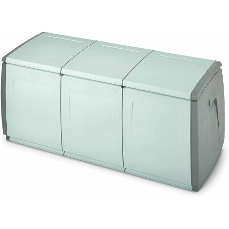 Cassapanca da Esterno in Resina Terry Box 140 Grigio 140x54x57h