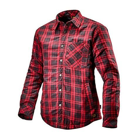 Camicia da Lavoro Diadora Padded Shirt Nero/Rosso - 702.172758 - size M