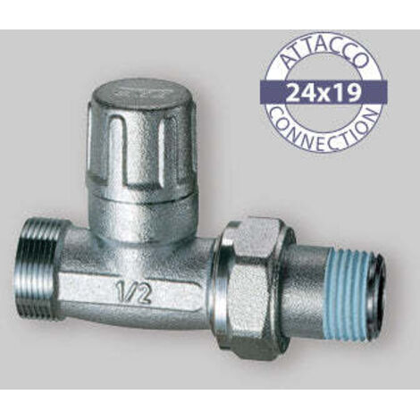 FAR 1300 Detentore Diritto Cromato Ø1/2" Attacco Rame - 1300 12