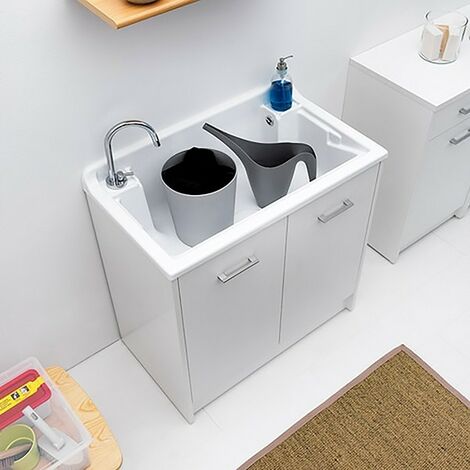 Lavapanni Domestica 80x45 completo bianco di Colavene