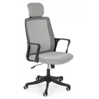 Poltrona Ufficio Laurent con Braccioli colore Grigio