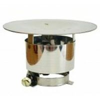 Terminale di Scarico a Tetto in Acciaio Inox per Robur Calorio e Supercromo - OTRM002
