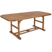 Tavolo in legno di acacia allungabile noemi rettangolare 150-200x90 - bizzotto