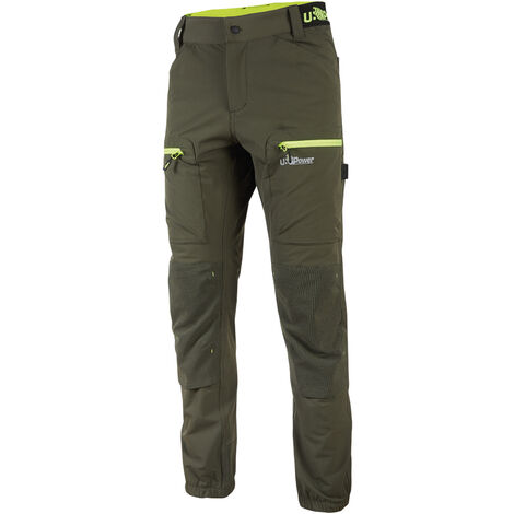 Pantaloni da lavoro U-Power Horizon U-4 stretch - L - Verde scuro