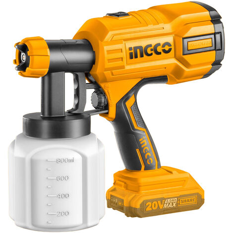 Aerografo a Batteria 20V INGCO - con Misurino e Ago Pulizia Ugelli