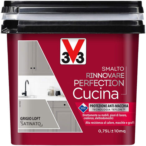 V33 - SMALTO RINNOVARE PERFECTION CUCINA750ML GRIGIO LOFT SATINATO