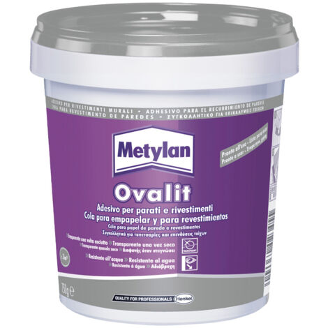 Colla per Parati e Rivestimenti Rurali Ovalit METYLAN 750 gr