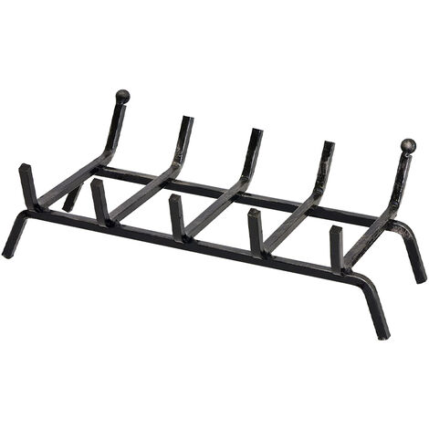 Brucialegna per Camino in Acciaio 50x35 cm FERLIVING  - Sezione 18x18 mm