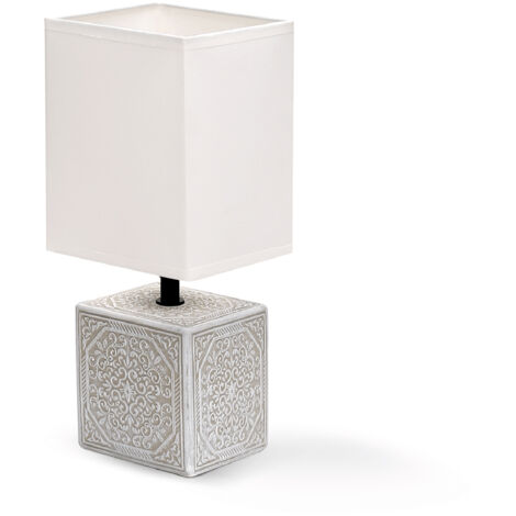 Lampada da Tavolo Moderna in Ceramica Bianco AIGOSTAR - Attacco E14