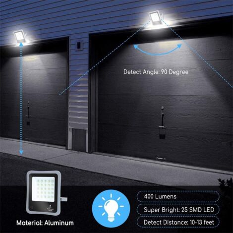 Proiettore LED 50W 6400K AIGOSTAR - Sensore, Pannello Solare e Telecomando