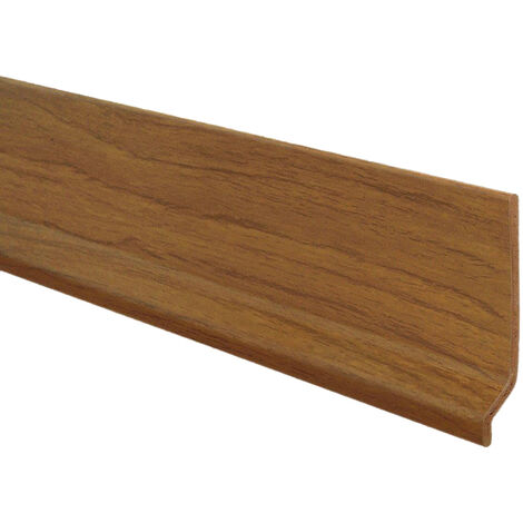 Battiscopa in PVC Espanso Noce Scuro 70x9 mm - 2 metri lineari