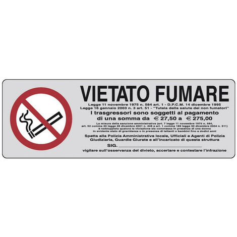 ETICHETTE VIETATO FUMARE (1/2)